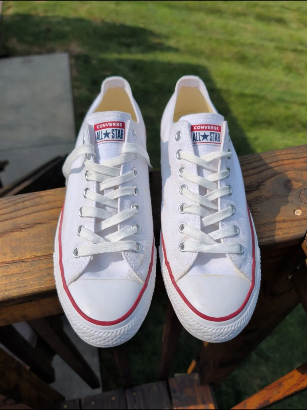 Converse All-Star White Canvas Low Tops Mens' 11.5/Womens' 13.5
